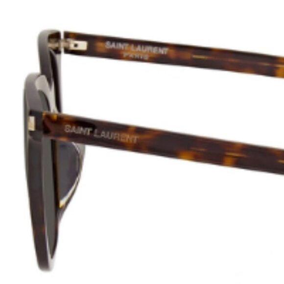 NEW YSL Saint Laurent Square Tortoise Shell Sunglasses with Case (SLXX140) - Picture 4 of 6